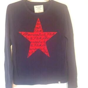 Abercrombie and Fitch Intarsia star sweater.  Mens size S.